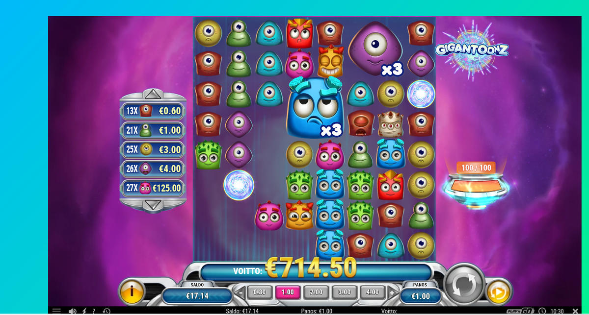 Gigantoonz slot machine online casino gambling big win