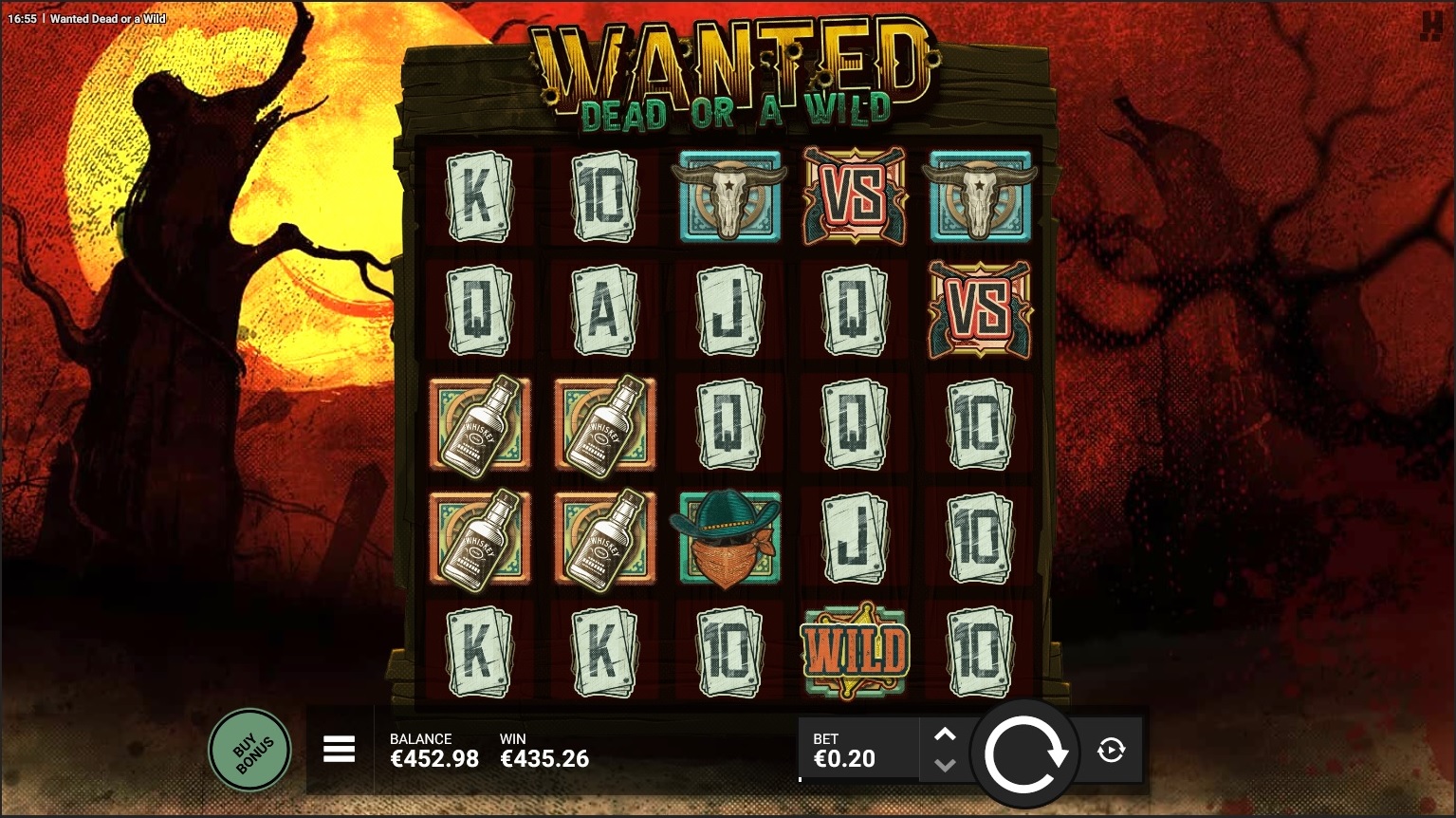 Wanted Dead or Alive – Betsson (435.2 eur / 0.2 bet) | wunder90