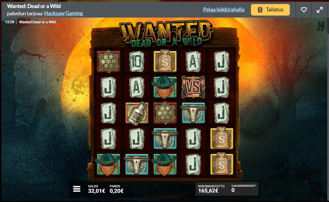 Wanted Dead Or A Wild slot machine online casino gambling big win