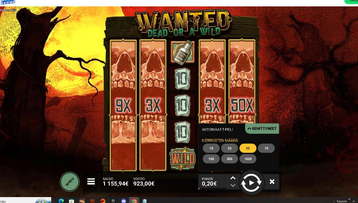 Wanted Dead or a Wild – 21Prive Casino (923.00 eur / 0.20 bet) | c0mradex22