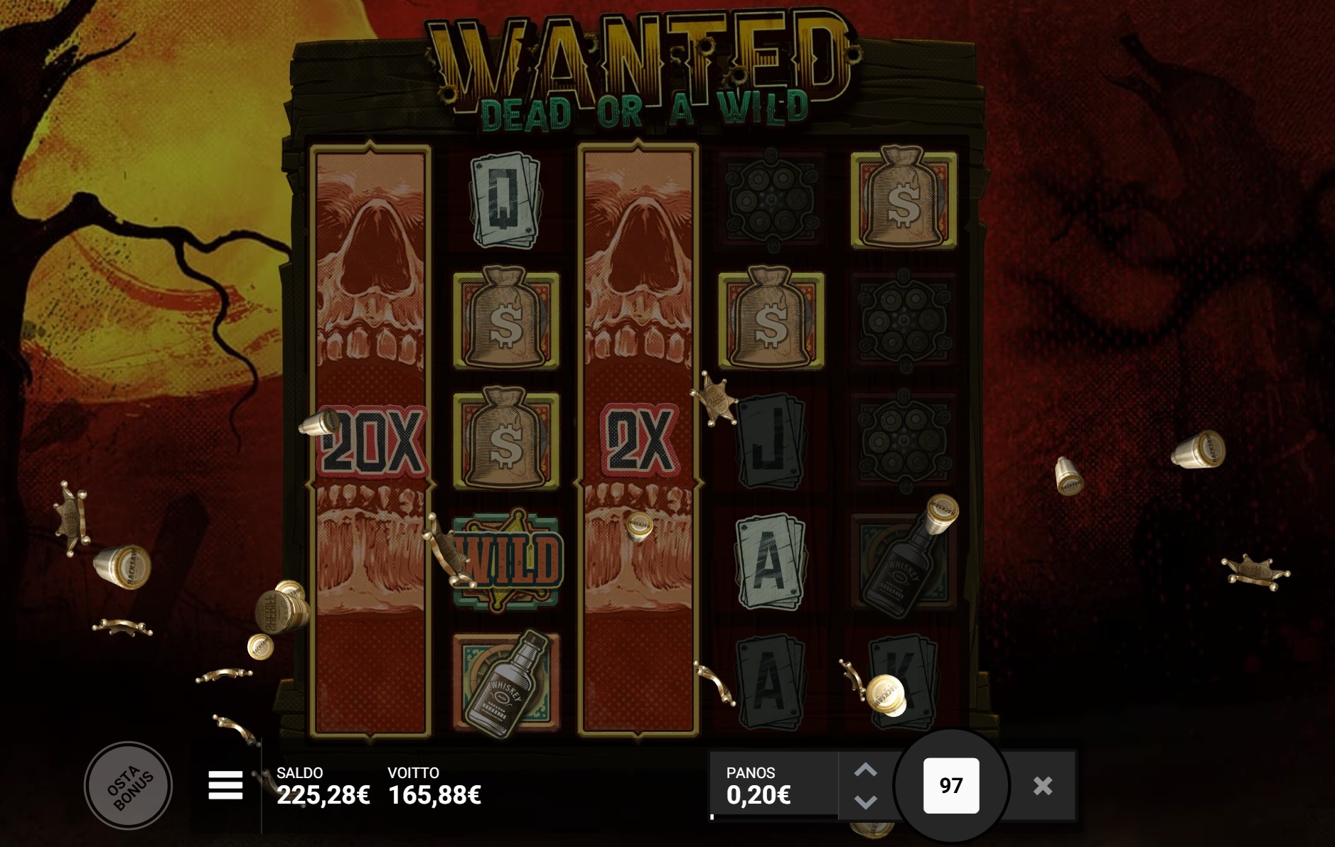 Wanted Dead or a Wild – Spinight (165.88 eur / 0.2 bet) | Jullikka
