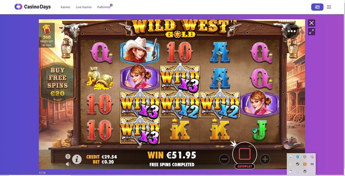 Wild West Gold slot machine online casino gambling big win