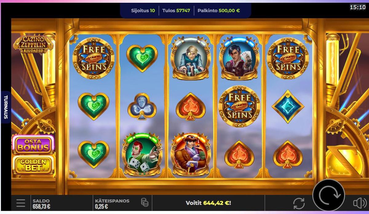 Cazino Zeppelin Reloaded slot machine online casino gambling big win