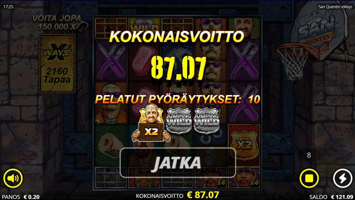 san quentin – SuperNopea (87 EUR / 0.20 bet) | Ihalaiska
