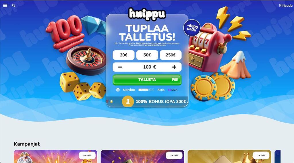 huippu kasino etusivu