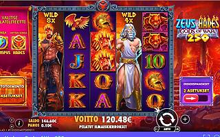 Zeus vs Hades – Wildz (120 EUR / 0.10 bet) | Ihalaiska