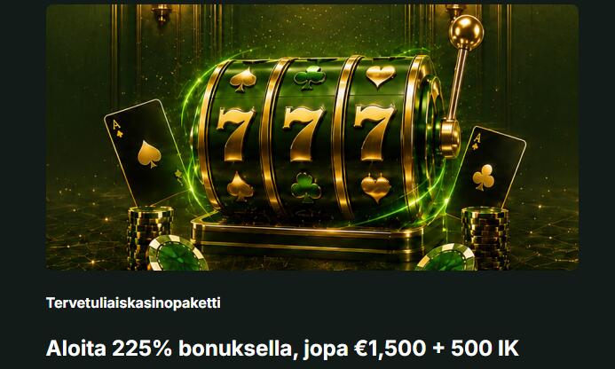 Spinstag Casino tervetuliaisbonus 225% jopa 1500€ asti + 500 ilmaiskierrosta
