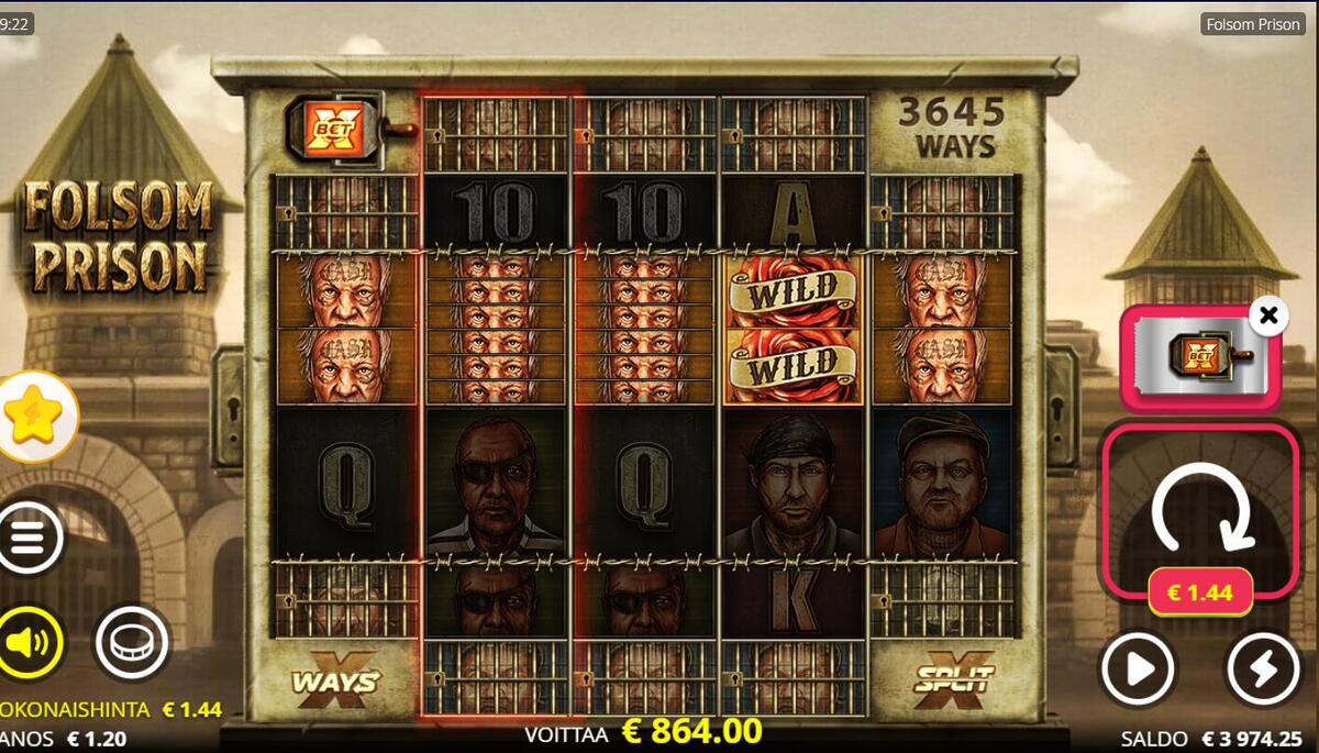 folsom prison – SuperNopea (864 EUR / 1.2 bet) | Ihalaiska